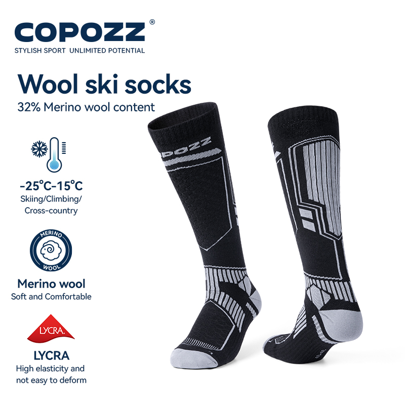 Thermal Sock Wool - Copozz meias de esqui de inverno
