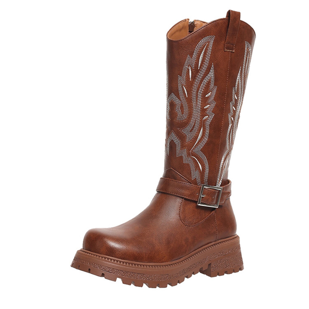 Waterproof Winter Boot - Mulheres joelho botas altas salto grosso