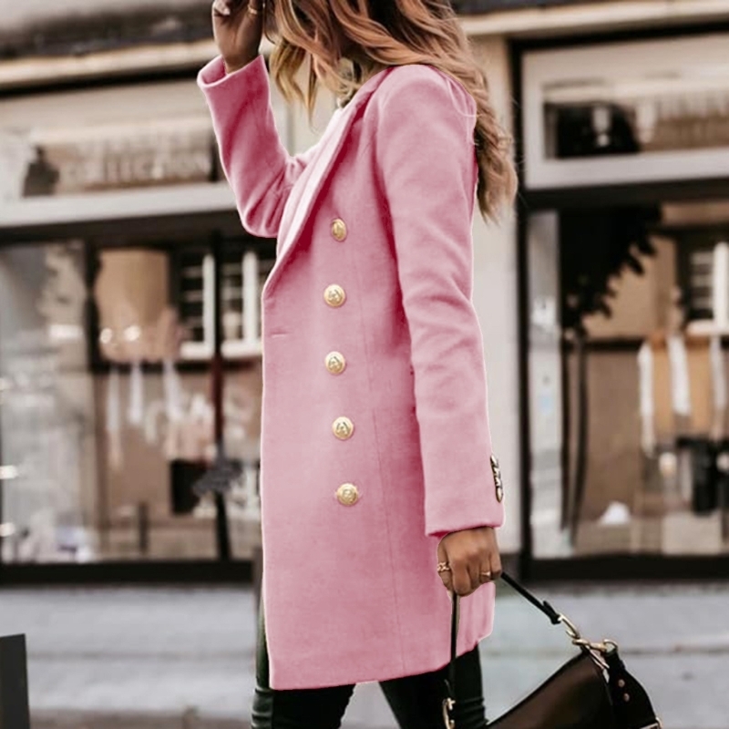 831A Casacos femininos lã outo - Wool Coat Peacoat avaliação e preço