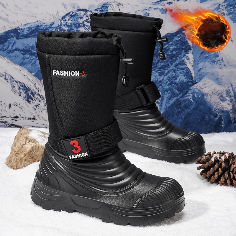 Novas botas de neve masculinas - Waterproof Winter Boot avaliação e preço