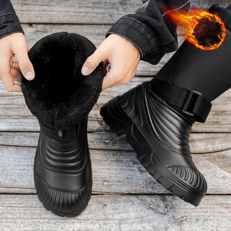 Novas botas de neve masculinas - Waterproof Winter Boot avaliação e preço
