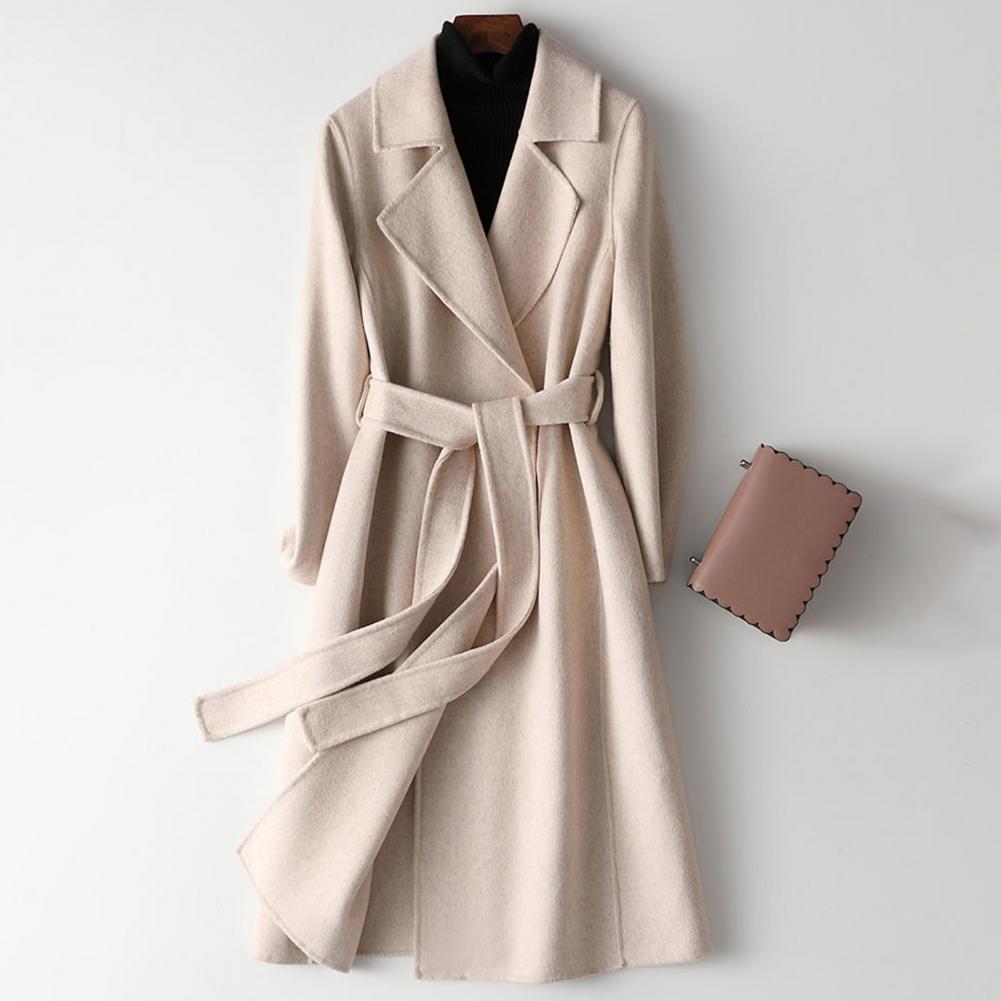 Casaco Feminino de Lã Longo co - Wool Coat Peacoat avaliação e preço