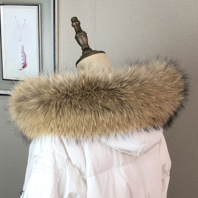 Gola de pele real para casaco  - Shawl Wrap Winter avaliação e preço