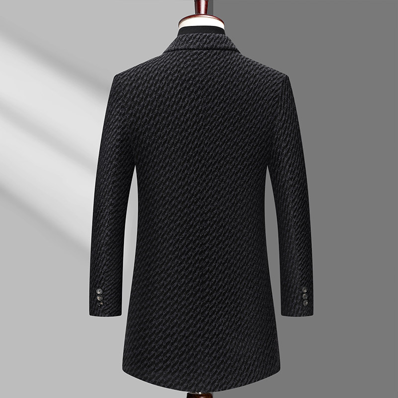 Casaco longo masculino jaqueta - Wool Coat Peacoat avaliação e preço