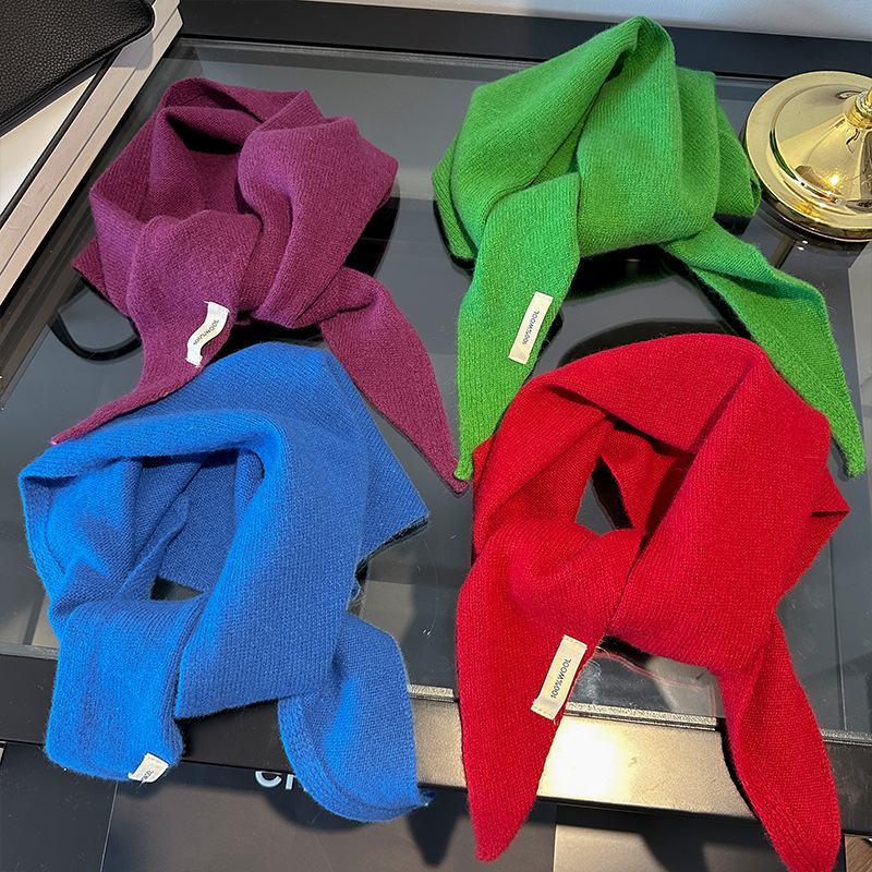 100% lã estilo coreano malha t - Shawl Wrap Winter avaliação e preço