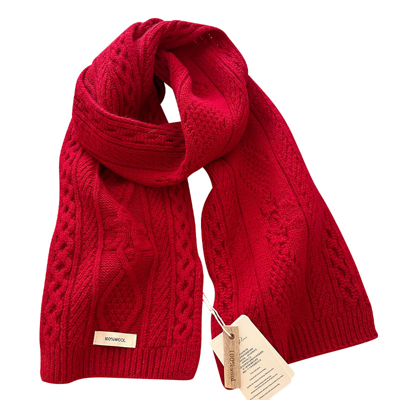 Luxo 100% cachecol de lã femin - Shawl Wrap Winter avaliação e preço